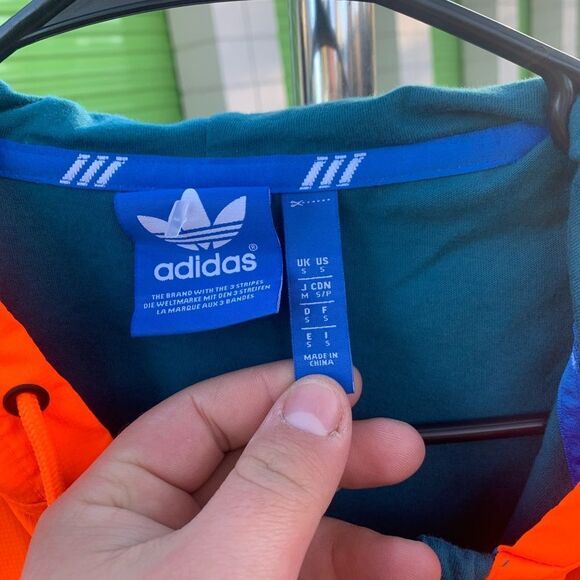 Adidas Men Trefoil Hoodie Reflective 1/4 Zip Dolphins Colorway - Picture 2 of 4